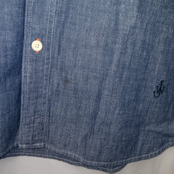 JW ANDERSON CHAMBRAY BUTTON DOWN  SHIRT - Picture 10 of 14